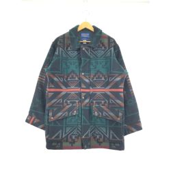 ▼▼ PENDLETON ペンドルトン メンズ衣料 ウールコート SIZE S USA グリーン Bランク