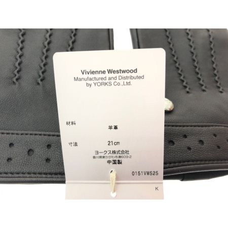  Vivienne Westwood ヴィヴィアン・ウエストウッド レディース 手袋 ラムレザー 21cm スマホ対応 タグ付 ブラウン