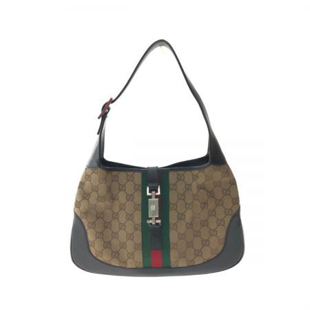  GUCCI グッチ GGキャンバス ジャッキーライン シェリー ワンショルダーバッグ 001-3306