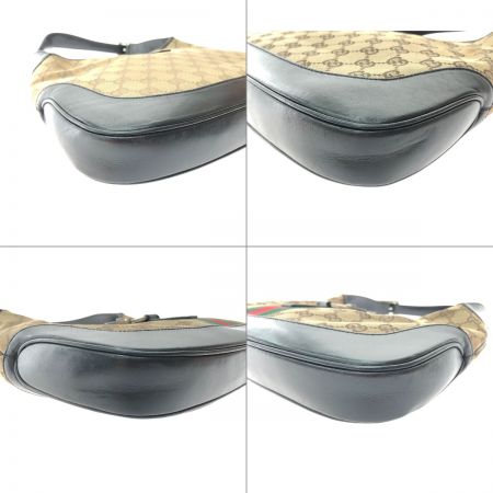  GUCCI グッチ GGキャンバス ジャッキーライン シェリー ワンショルダーバッグ 001-3306