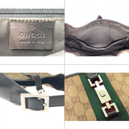  GUCCI グッチ GGキャンバス ジャッキーライン シェリー ワンショルダーバッグ 001-3306