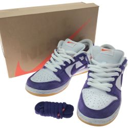 ▼▼ NIKE ナイキ メンズ スニーカー SB DUNK LOW PRO ISO SIZE 26cm DV5464-500 ホワイト×パープル Bランク