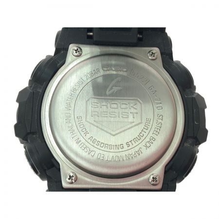  CASIO カシオ メンズ腕時計 クオーツ デジアナウォッチ G-SHOCK  GA-710 ブラック