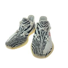 adidas アディダス メンズスンーカー イージーブースト350 V2 Zebra 28cm CP9654 ホワイト Bランク