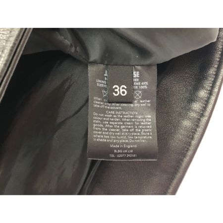  JAMES GROSE メンズ衣料 レザージャケット 羊革 SIZE36 ブラック