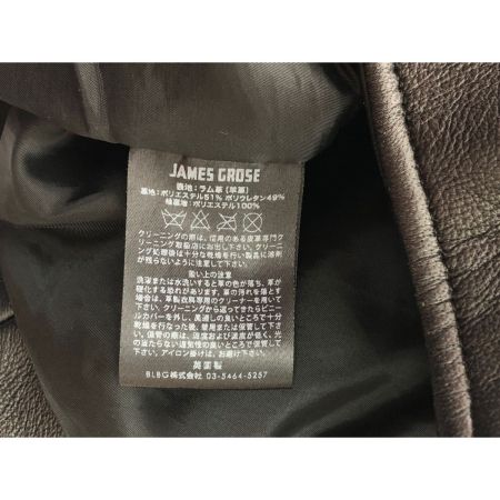  JAMES GROSE メンズ衣料 レザージャケット 羊革 SIZE36 ブラック