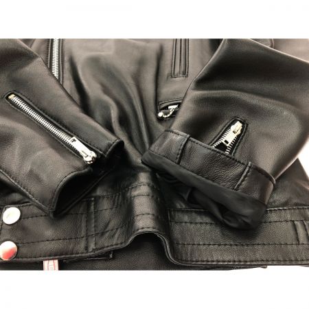  JAMES GROSE ジェームスグロース 羊革 ダブルライダースジャケット SIZE38 ブラック