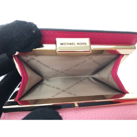  MICHAEL KORS マイケルコース レディース 三つ折り財布 がま口 ジェットセットトラベル コンパクトウォレット ピンク