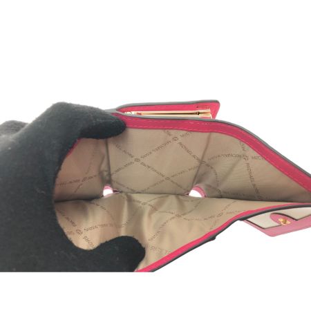  MICHAEL KORS マイケルコース レディース 三つ折り財布 がま口 ジェットセットトラベル コンパクトウォレット ピンク