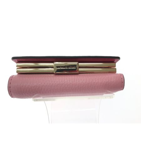 MICHAEL KORS マイケルコース レディース 三つ折り財布 がま口 ジェットセットトラベル コンパクトウォレット ピンク