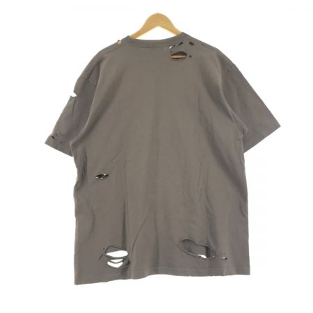  BALENCIAGA バレンシアガ DESTROYED FLATGROUND Tシャツ ダメージ加工 SIZE XXS オリーブ