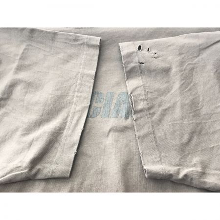  BALENCIAGA バレンシアガ DESTROYED FLATGROUND Tシャツ ダメージ加工 SIZE XXS オリーブ