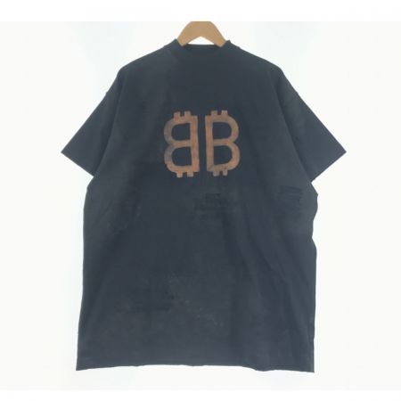  BALENCIAGA バレンシアガ ブリーチアウト 半袖tシャツ SIZE L 739028 ブラック