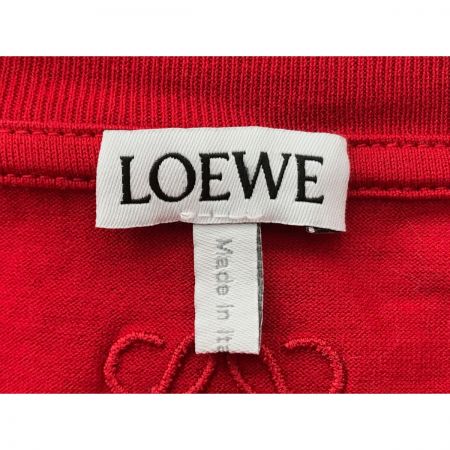  LOEWE ロエベ マッシュルームルーズフィットコットンTシャツ SIZE L レッド