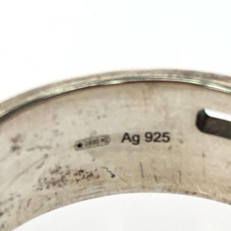  GUCCI グッチ ユニセックス シルバー925 Gロゴリング 指輪 21号 8g シルバー