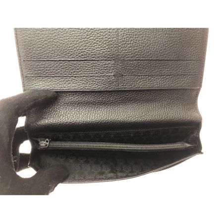  dunhill ダンヒル メンズ 二つ折り長財布 キャンバス×レザー 小銭入れ破れ有 グレーｘブラック