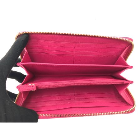  COACH コーチ レディース長財布 ラウンドファスナー キャンバス シグネチャー アコーディオンジップ F53539 ピンク