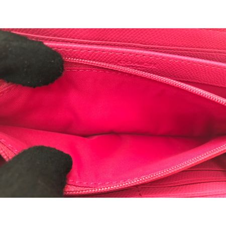  COACH コーチ レディース長財布 ラウンドファスナー キャンバス シグネチャー アコーディオンジップ F53539 ピンク