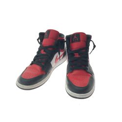 ▼▼ NIKE ナイキ メンズスニーカー Nike Air Jordan 1 Mid 27cm 554724-079 レッド×ブラック Bランク