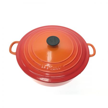  LE CREUSET ルクルーゼ ココットオーバル 30cm 両手鍋 オレンジ