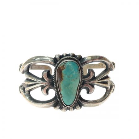   インディアンジュエリー レディースアクセサリー シルバー バングル NAVAJO MC刻印 マークキャラハイネ ターコイズ