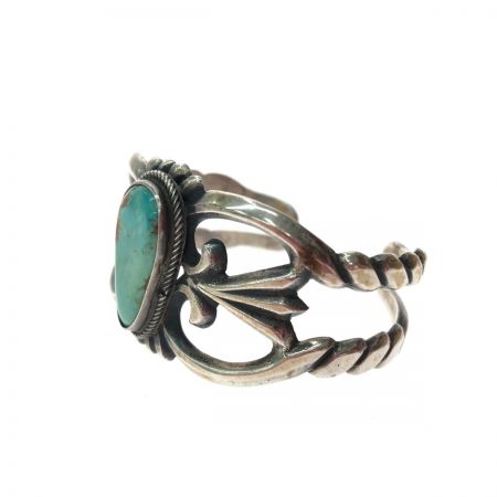   インディアンジュエリー レディースアクセサリー シルバー バングル NAVAJO MC刻印 マークキャラハイネ ターコイズ