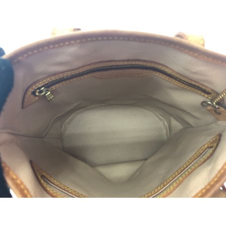  LOUIS VUITTON ルイヴィトン レディース ショルダーバッグ モノグラム プチバケットPM ポーチ付 劣化なし M42238 ブラウン