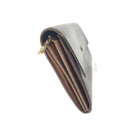  LOUIS VUITTON ルイヴィトン ユニセックス 長財布 モノグラム ポシェットポルトモネクレディ M61725 ブラウン