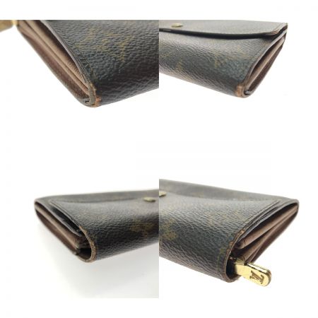  LOUIS VUITTON ルイヴィトン ユニセックス 長財布 モノグラム ポシェットポルトモネクレディ M61725 ブラウン