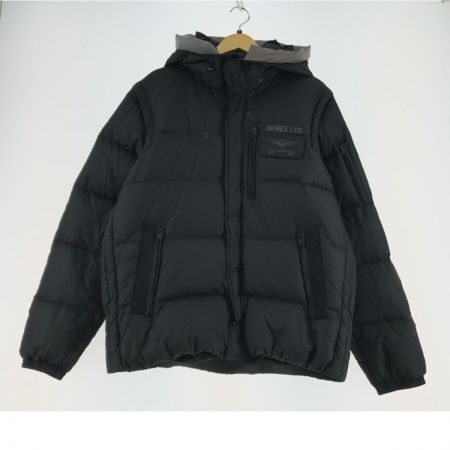  AVIREX アビレックス ダウンジャケット 4WAY DOWN JACKET MOON LANDING 2XL 6102181 ブラック