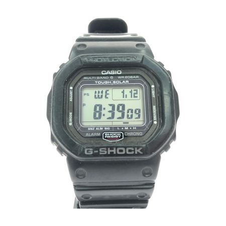  CASIO カシオ メンズ腕時計 電波ソーラー デジタルウォッチ G-SHOCK マルチバンド6 GW-5000 ブラック