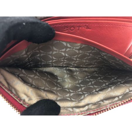  SOT ソット ソットレディース 長財布 ピケットLファスナー ロングウォレット  so-w-0140 レッド