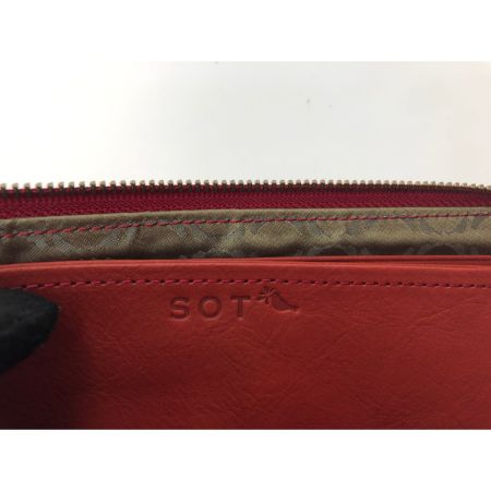  SOT ソット ソットレディース 長財布 ピケットLファスナー ロングウォレット  so-w-0140 レッド