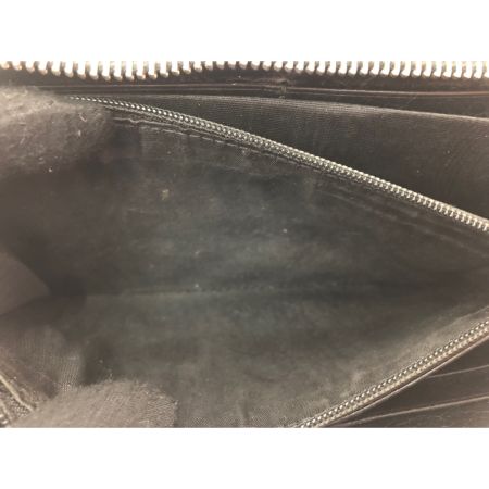  GUCCI グッチ ユニセックス ラウンドファスナー 長財布 インターロッキングG シワ加工 ファスナートップ欠品 575988 ブラック