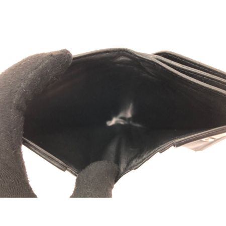  BALENCIAGA バレンシアガ メンズ 三つ折り財布 Wホック WALLET3 554041 ブラック