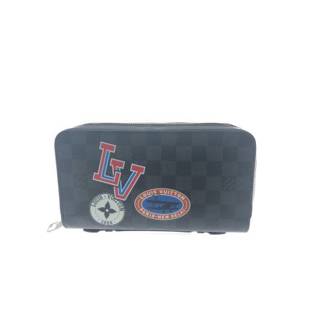 LOUIS VUITTON 長財布 ラウンドファスナー トラベルケース ダミエグラフィット LVリーグ ジッピーXL N64441 ブラック