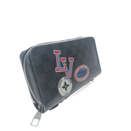  LOUIS VUITTON 長財布 ラウンドファスナー トラベルケース ダミエグラフィット LVリーグ ジッピーXL N64441 ブラック