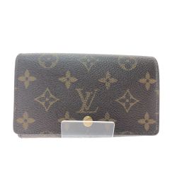 ▼▼ LOUIS VUITTON ルイヴィトン レディース 二つ折り財布 モノグラム ポルトモネジップ 難有品 M61735 ブラウン Cランク