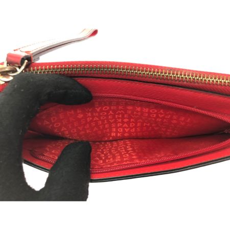  Kate Spade ケイトスペード レディース大型長財布  ジッパーラウンド レイトン ウェルズリー レッド WLRU1779 レッド