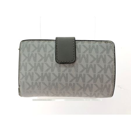  MICHAEL KORS マイケルコース レディース二つ折り財布 ビルフォールド ジップ コインウォレット 35FBGTVF2B ホワイトｘグレー