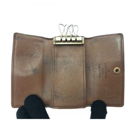  LOUIS VUITTON ルイヴィトン ユニセックス モノグラム ミュルティクレ4 4連 キーケース M69517 ブラウン