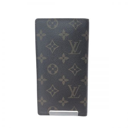  LOUIS VUITTON ルイヴィトン メンズ長財布 モノグラム ポルトバルール カルト クレディ 小銭入れ無し M61823 ブラウン