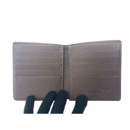  LOUIS VUITTON ルイヴィトン ユニセックス 二つ折り財布 モノグラム ポルトビエ 10 カルトクレディ M60883 ブラウン