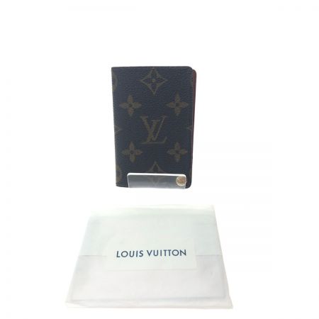  LOUIS VUITTON ユニセックス カードケース モノグラム ポルトカルト クレディ プレッシオン 替えフィルム付 M60937 ブラウン