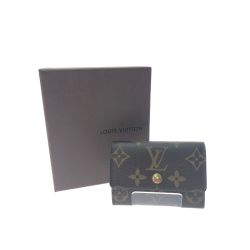 ▼▼ LOUIS VUITTON ルイヴィトン レディース コインケース 小銭入れ モノグラム ポルトモネ・プラ M61930 ブラウン Bランク