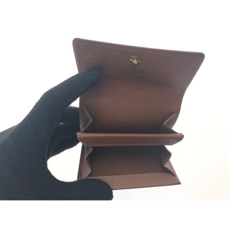  LOUIS VUITTON ルイヴィトン レディース コインケース 小銭入れ モノグラム ポルトモネ・プラ M61930 ブラウン