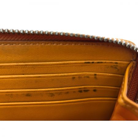  COACH コーチ レディース長財布 ラウンドファスナー プレートロゴ イエロー