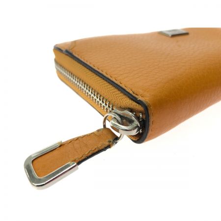  COACH コーチ レディース長財布 ラウンドファスナー プレートロゴ イエロー