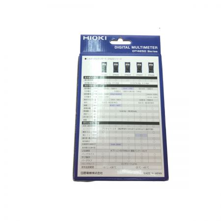  HIOKI デジタルマルチメータ DT4252 ブルー