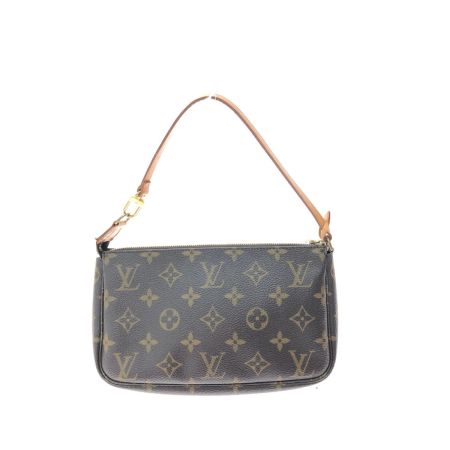  LOUIS VUITTON ルイヴィトン レディース アクセサリーポーチ モノグラム アクセソワール ストラップ補修 M51980 ブラウン